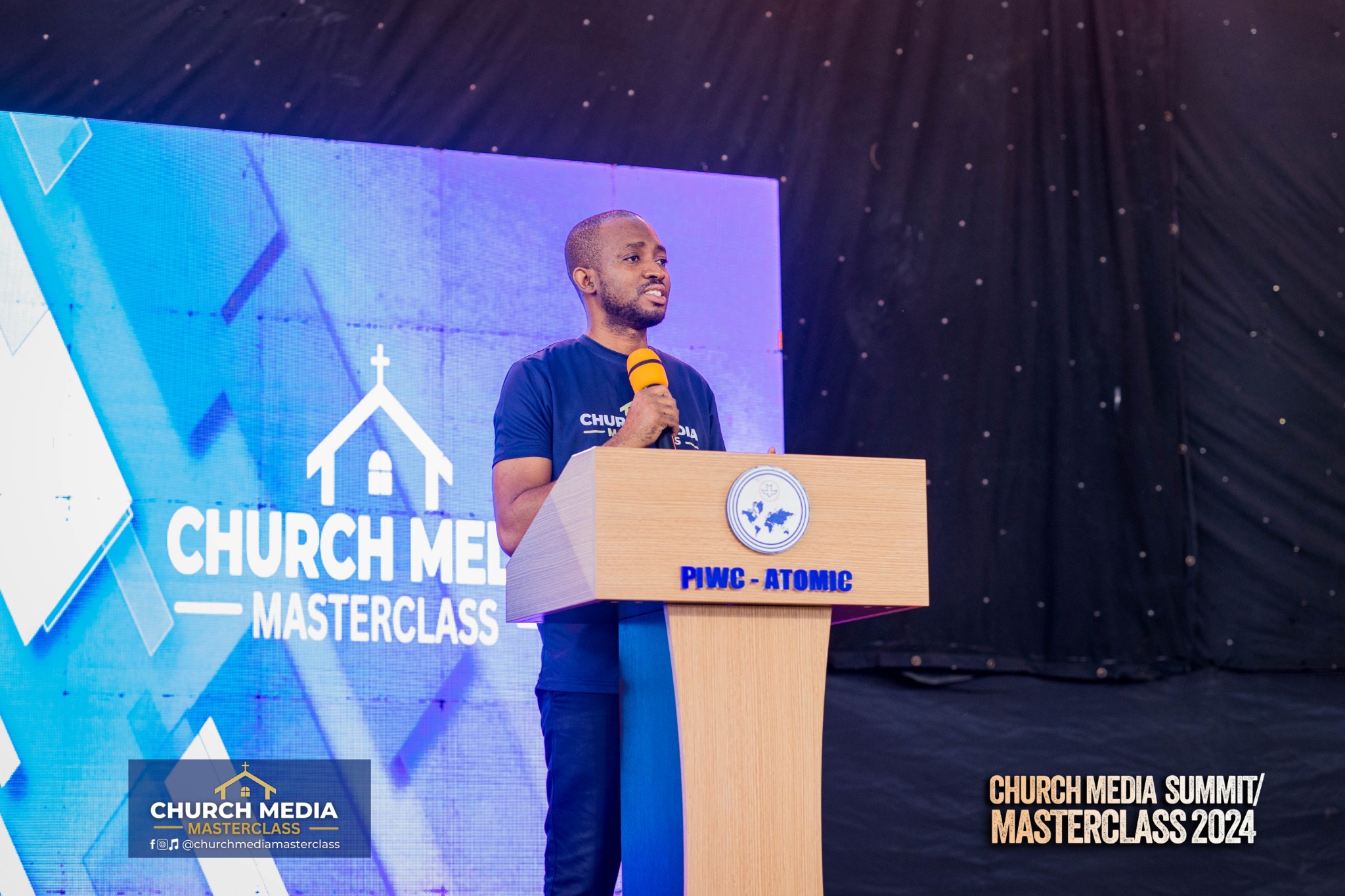 Azasoo Andrew addressing the Church Media Masterclass