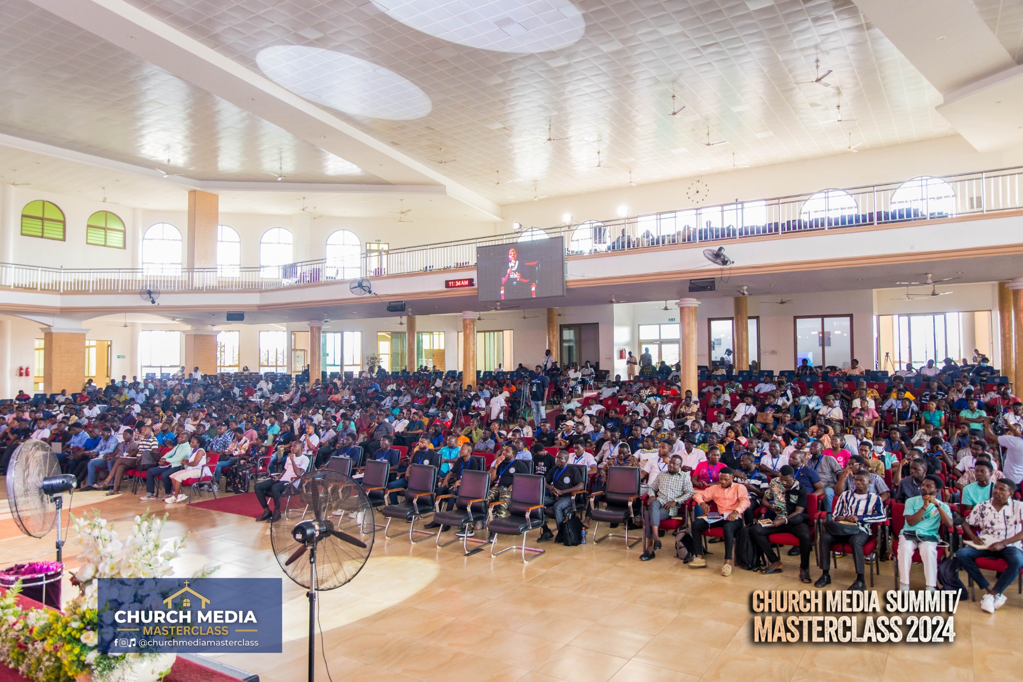 A large audience attending the Church Media Masterclass